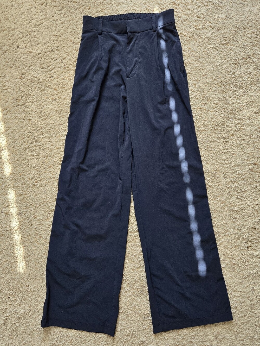Vuori Villa Trouser Pleated Pants Navy XS